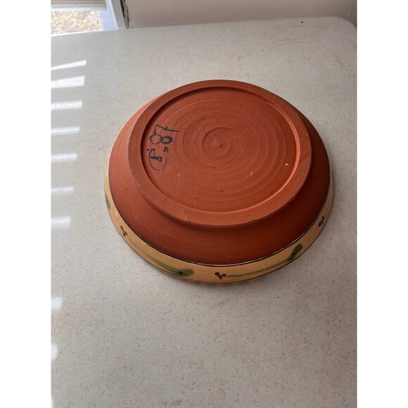 Large Italian design pasta serving bowl, clay bottom** - Picture 6 of 9